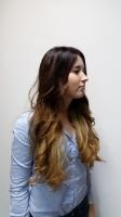  Креативное окрашивание "Schwarzkopf" IGORA ROYAL , Обесцвечивание волос "Londa" Щадящее осветление (Смывка), Вечерняя укладка. Это сложная укладка с применением укладочных средств, бигуди, щипцов, плойки, утюжка и т.д. Мастер работает без применения фурнитуры (шпильки, невидимки и т.д.) А так же формирования локонов при помощи брашинга по всей массе волос на дл,