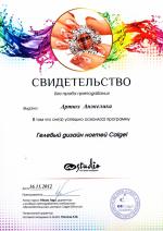 Москва. Ногтевая академия; Гелевый дизайн ногтей. 2012 г